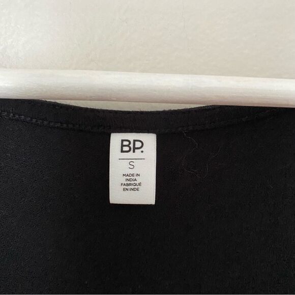 BP Dress Long Sleeve V-Neck Mini Black Solid Casual Neutral - Picture 8 of 10